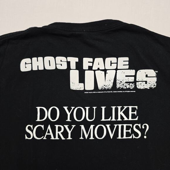 Scream Ghostface Shirt Large Black Short Sleeve Horro Movie Graphic Tee - Picture 5 of 7